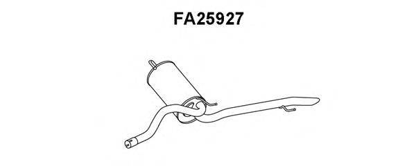 ALFAROME/FIAT/LANCI 51751174 Глушник вихлопних газів кінцевий