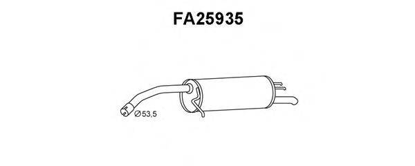 ALFAROME/FIAT/LANCI 51816909 Глушник вихлопних газів кінцевий
