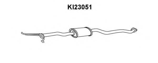 KLARIUS 270686 Середній глушник вихлопних газів