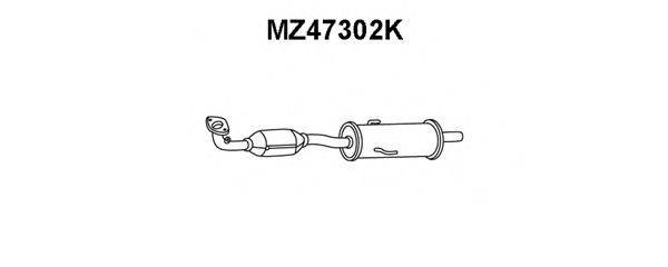 MAZDA LFZ52055XA Каталізатор