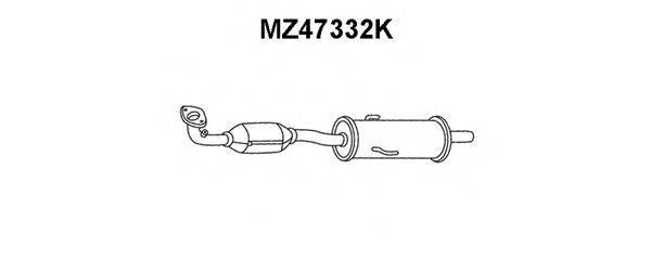 MAZDA LF012055XD Каталізатор