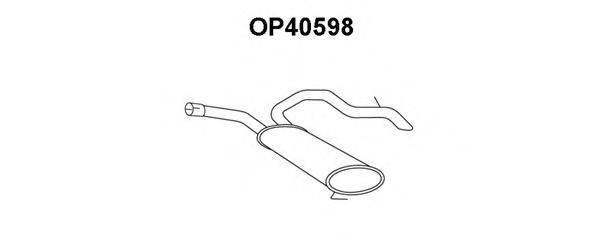 OPEL 4416073 Глушник вихлопних газів кінцевий