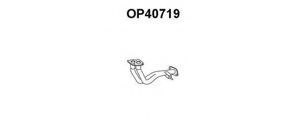 OPEL 858050 Труба вихлопного газу