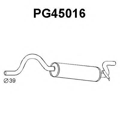 BOSAL 283621 Глушник вихлопних газів кінцевий