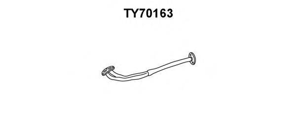 TOYOTA 1741071010 Труба вихлопного газу