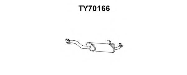 TOYOTA 1740367050 Передглушувач вихлопних газів