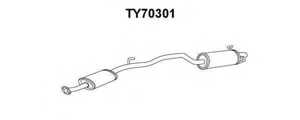 TOYOTA 1740564151 Глушник вихлопних газів кінцевий