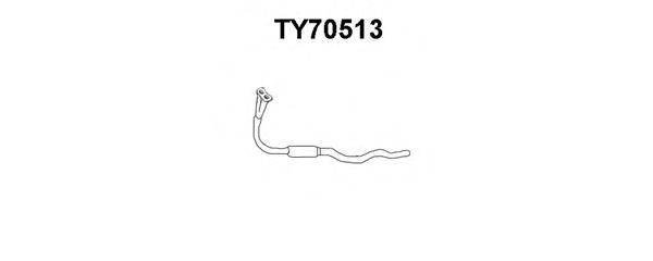 TOYOTA 1741074630 Труба вихлопного газу