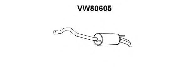 VAG 074253609AT Глушник вихлопних газів кінцевий