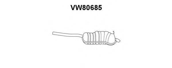 VAG 3B0253609AP Глушник вихлопних газів кінцевий