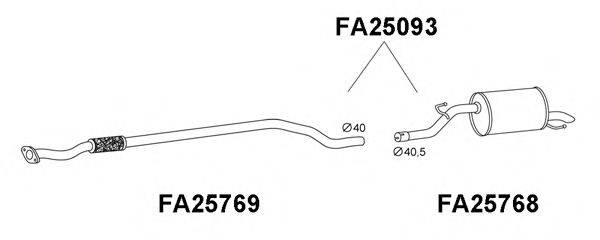 ALFAROME/FIAT/LANCI 55700851 Глушник вихлопних газів кінцевий