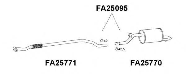 ALFAROME/FIAT/LANCI 55700852 Глушник вихлопних газів кінцевий