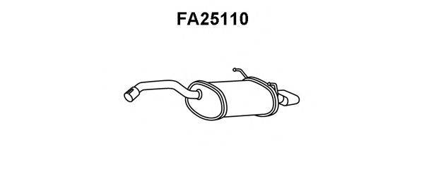 ALFAROME/FIAT/LANCI 51893069 Глушник вихлопних газів кінцевий
