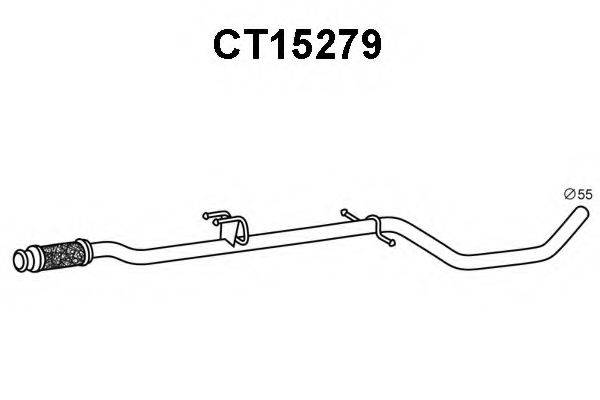 CITROEN/PEUGEOT 1717LL Труба вихлопного газу