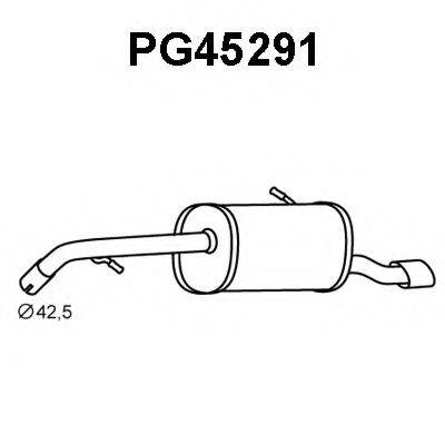 CITROEN/PEUGEOT 1607558580 Глушник вихлопних газів кінцевий