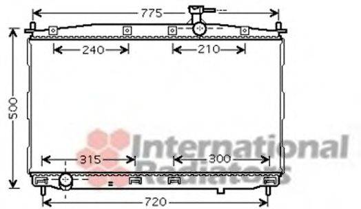 GERI 33090 Радіатор, охолодження двигуна