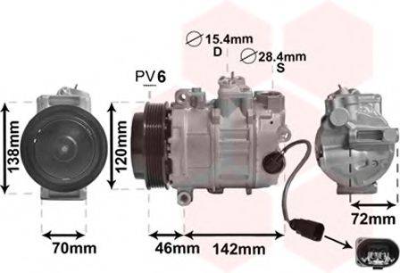 PORSCHE 9A1 126 011 02 Компресор, кондиціонер