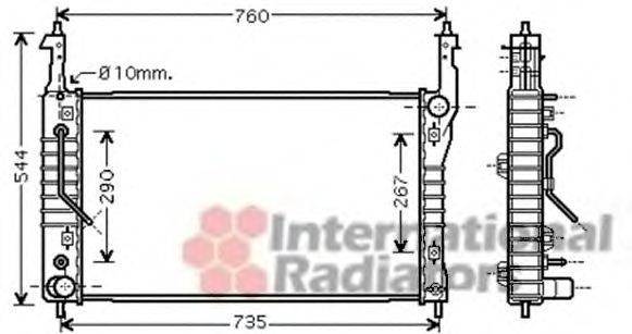 OPEL 4803040 Радіатор, охолодження двигуна