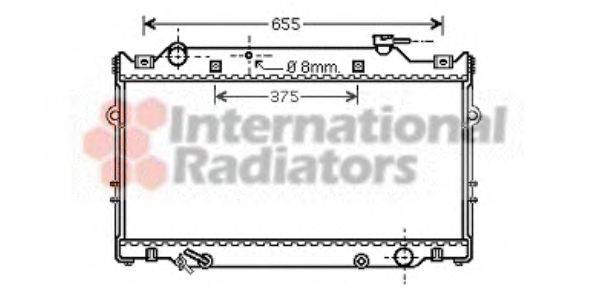 TOYOTA 16400-66050 Радіатор, охолодження двигуна