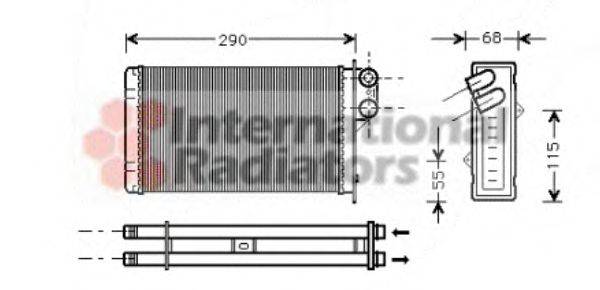 NRF 8470 Теплообмінник, опалення салону