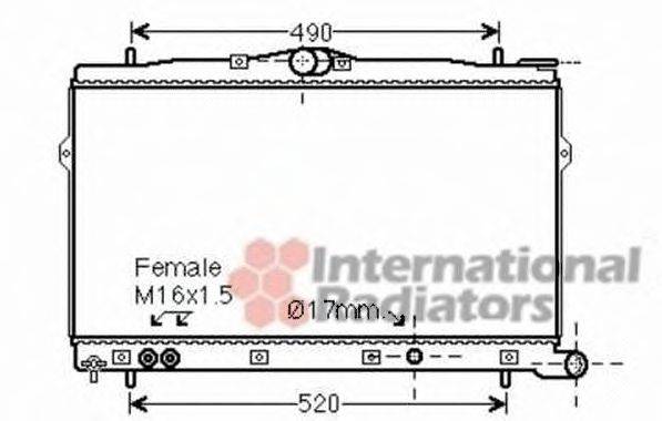 HYUNDAI 25310-29300 Радіатор, охолодження двигуна