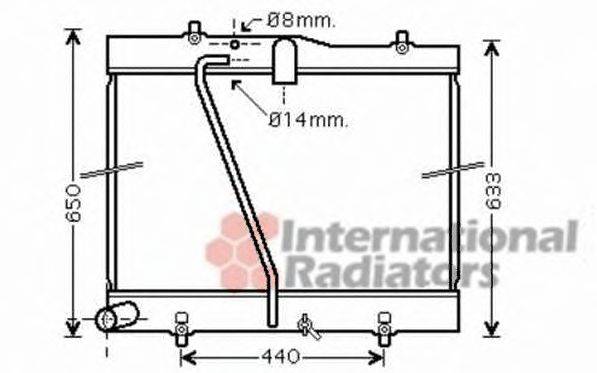 TOYOTA 1640075470 Радіатор, охолодження двигуна