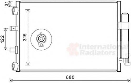 FORD 1703509 Конденсатор, кондиціонер
