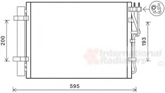 NRF 350014 Конденсатор, кондиціонер