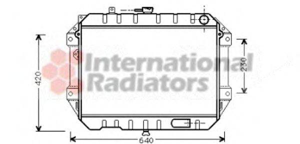DAIHATSU 1640087635 Радіатор, охолодження двигуна
