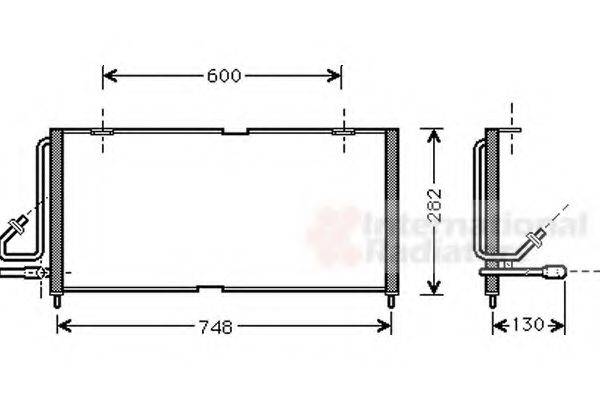 JEEP 55036599AB Конденсатор, кондиціонер