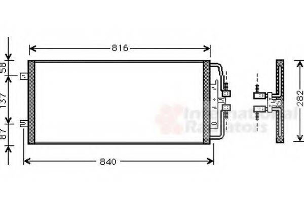 OPEL 1850066 Конденсатор, кондиціонер