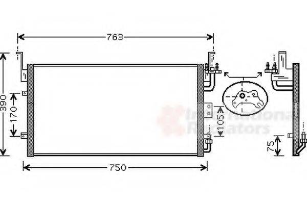 4SEASONS 43008 Конденсатор, кондиціонер