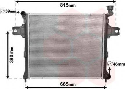 JEEP 55116842AB Радіатор, охолодження двигуна