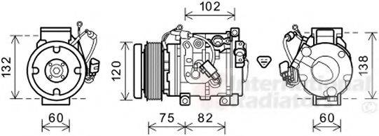 TOYOTA 88320-6A320 Компресор, кондиціонер