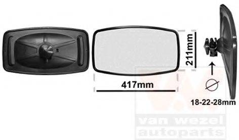 VAN WEZEL 8221 Зовнішнє дзеркало