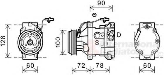 MAZDA F15161K00 Компресор, кондиціонер