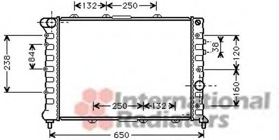 PAPE 1032 Радіатор, охолодження двигуна