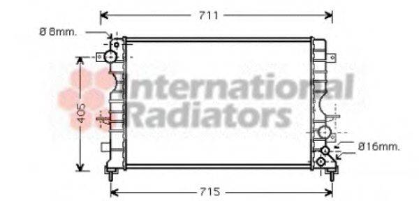 NRF 52236 Радіатор, охолодження двигуна