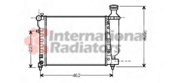 VALEO 723807 Радіатор, охолодження двигуна