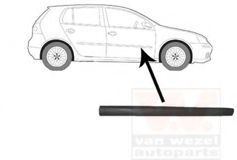 VW 1K4853516B9B9 Облицювання / захисна накладка, двері