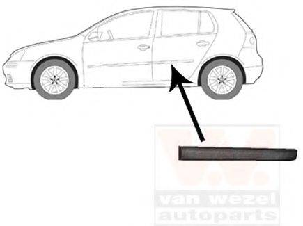 VW 1K48537539B9 Облицювання / захисна накладка, двері