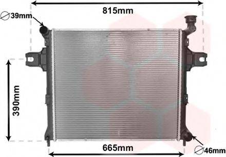 JEEP 55116849AB Радіатор, охолодження двигуна