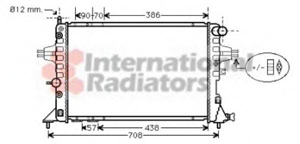 OPEL 1300210-09192607 Радіатор, охолодження двигуна