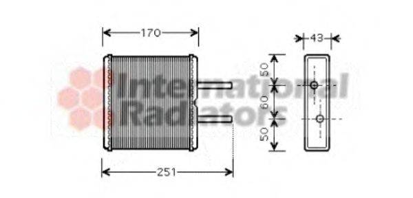 NISSENS 77512 Теплообмінник, опалення салону
