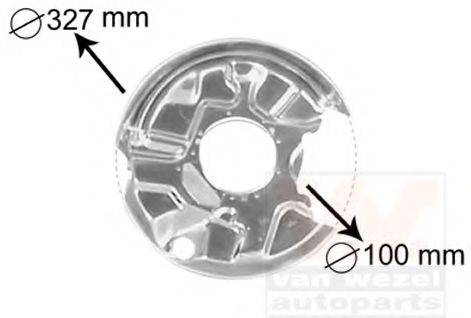 SCHLIECKMANN 142380 Відбивач, диск гальмівного механізму