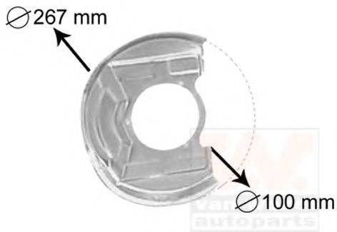 OPEL 90375289 Відбивач, диск гальмівного механізму
