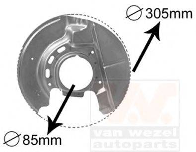 BMW 3411 1154 241 Відбивач, диск гальмівного механізму