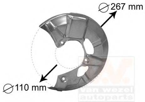 SCHLIECKMANN 105377 Відбивач, диск гальмівного механізму