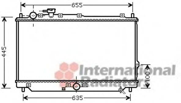 KIA 0K2C6-15-200 Радіатор, охолодження двигуна