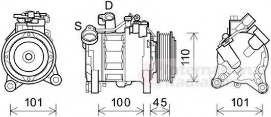 AKS DASIS 8FK 351 100-601 Компресор, кондиціонер